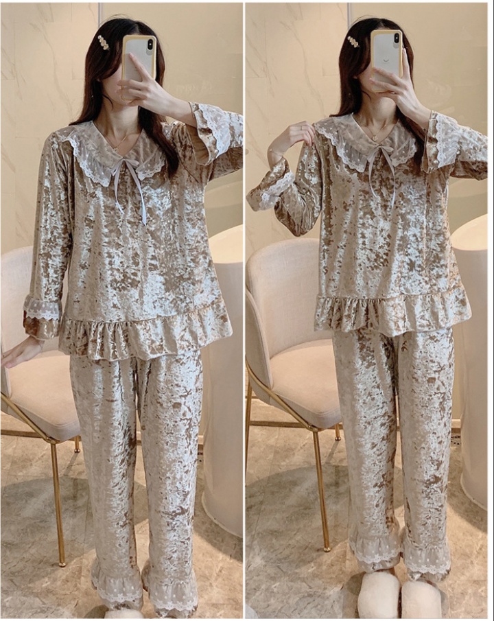 Homewear autumn and winter pajamas a set for women