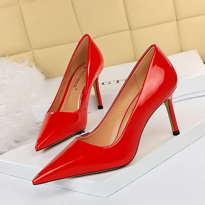 Pointed profession high-heeled shoes slim sexy shoes
