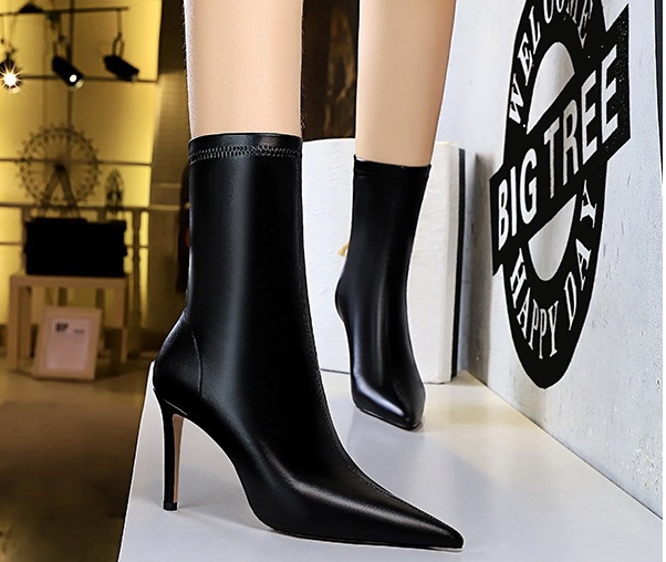 Pointed boots nightclub stilettos for women