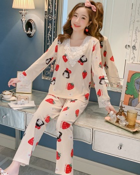 Thermal homewear watkins girl pajamas 2pcs set