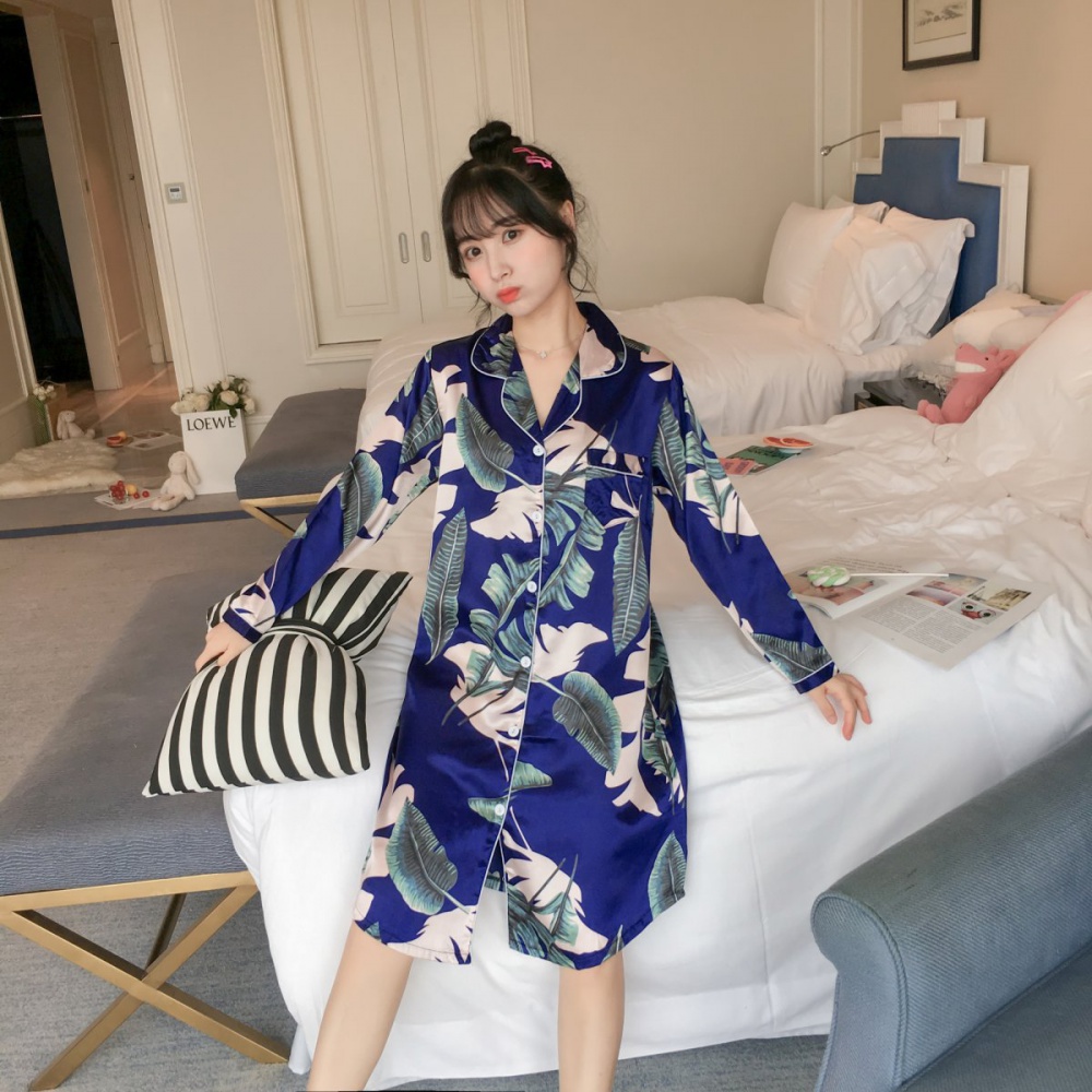 Sexy night dress spring and autumn dress for women