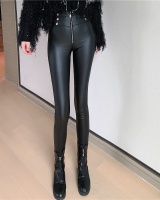 Tight long pants autumn and winter leather pants