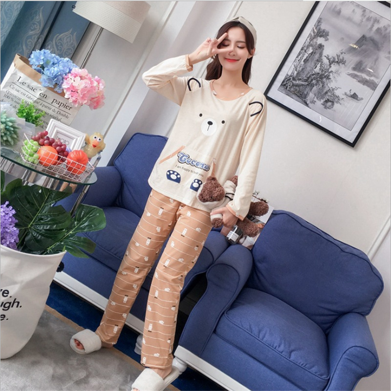 Cubs cozy Casual long sleeve pajamas a set for women