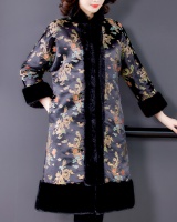 Chinese style thermal cheongsam winter coat