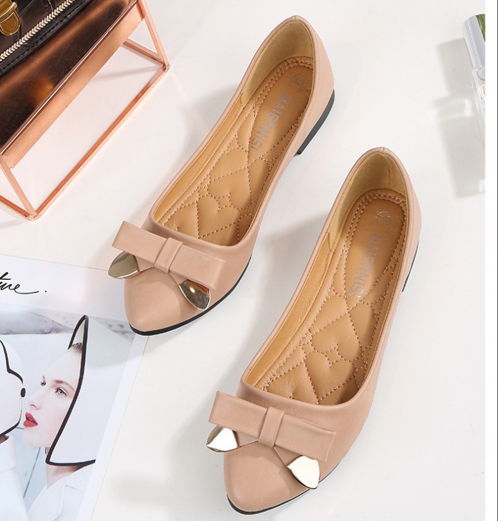 Casual flat flattie pointed lounger peas shoes for women