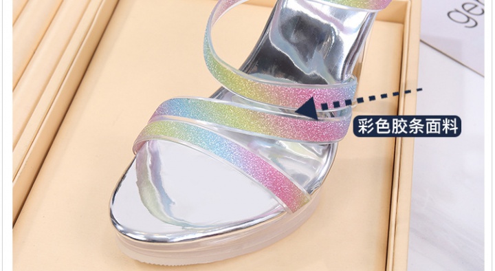 Summer fashion high-heeled shoes high-heeled slippers