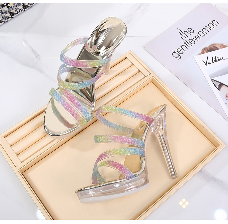 Summer fashion high-heeled shoes high-heeled slippers