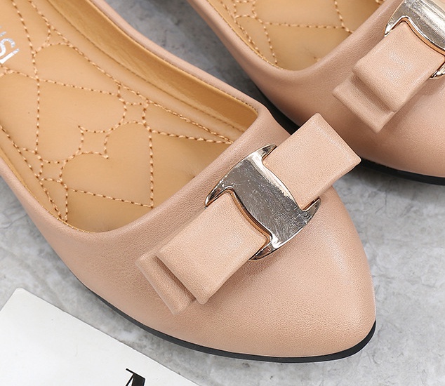 Cozy Casual sweet bow lady peas shoes