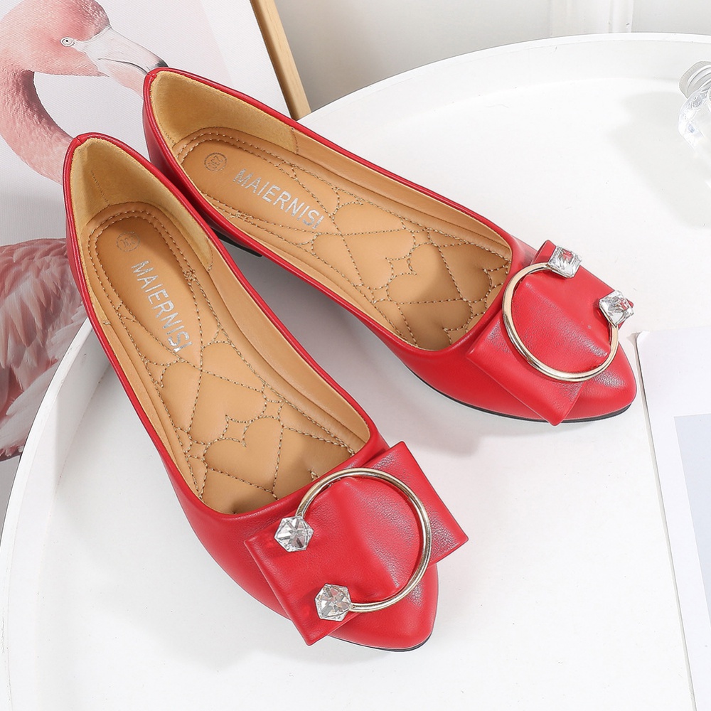 Pointed cozy Casual low flat pregnant woman shoes