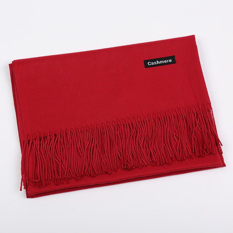 Monochrome thermal shawl twill all-match scarves
