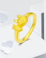 Bunny lovely gilded gift ring