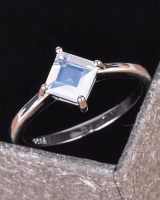 European style mosaic square classic wedding ring for women