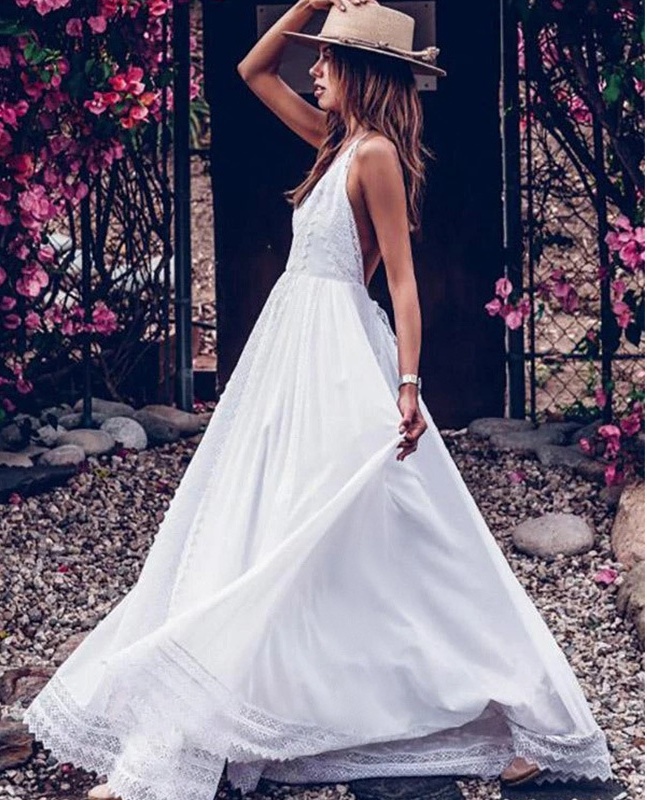 Sling sexy formal dress halter long dress for women