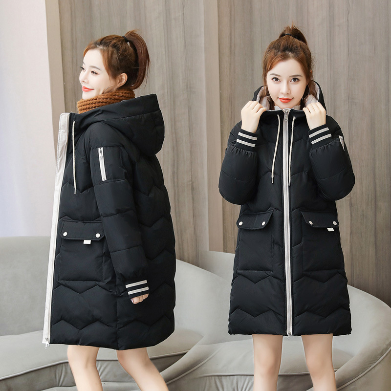 Down bread clothing Korean style cotton coat for women
