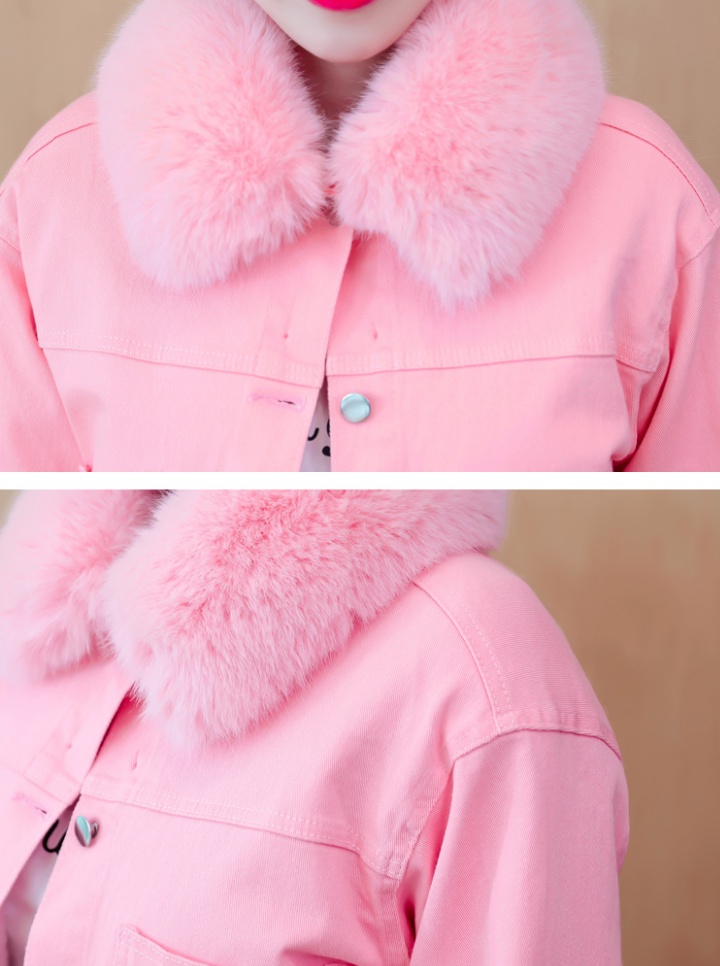 Korean style thermal cotton coat thick coat for women