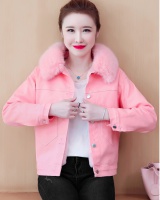 Winter loose cotton coat Korean style denim coat