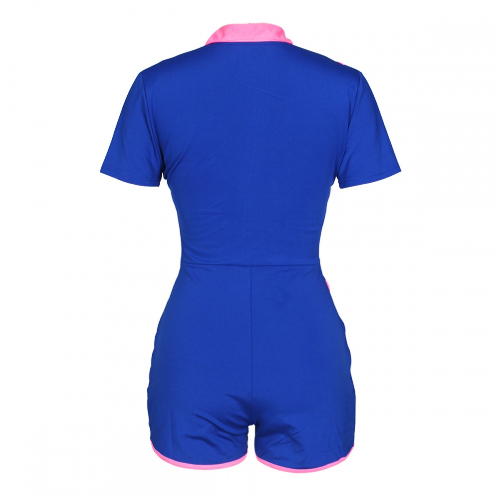 Lose weight gauze fluorescent sexy splice jumpsuit for women
