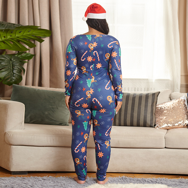 Homewear christmas sexy tight jumpsuit for women