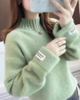 Loose high collar all-match autumn Western style sweater