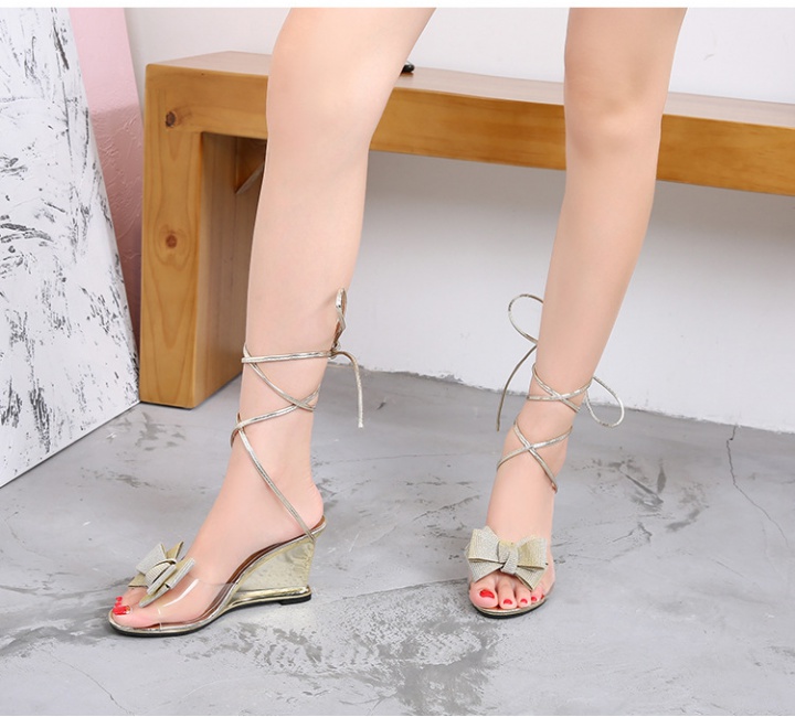Rome slipsole slippers transparent high-heeled shoes for women
