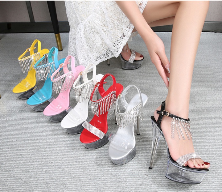 High-heeled catwalk sandals sexy wedding shoes for women