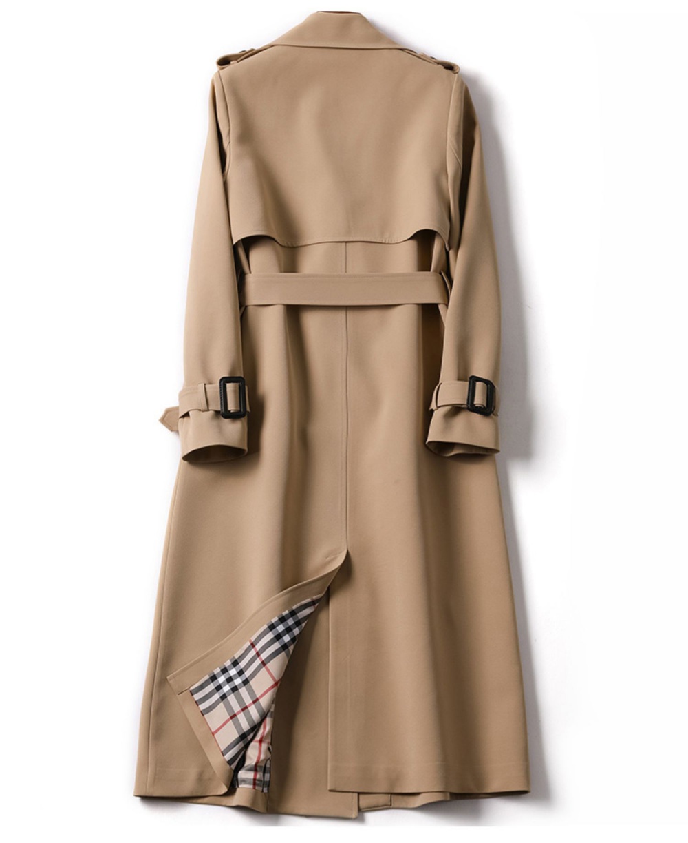 British style windbreaker coat for women