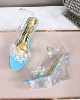 Catwalk rhinestone high-heeled shoes Korean style shoes