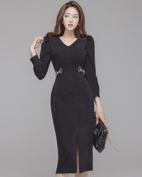 Korean style fashion bottoming sexy temperament dress