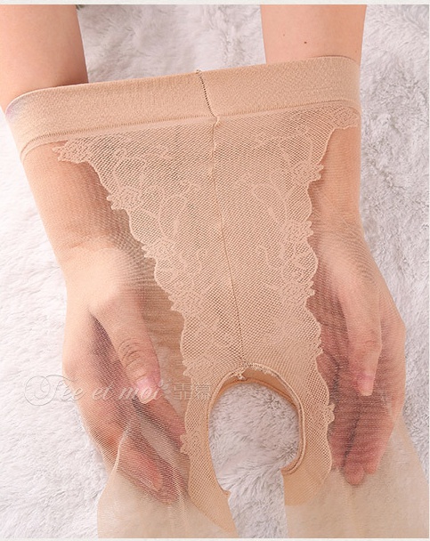 Transparent sexy panty hose sexy underwear a set