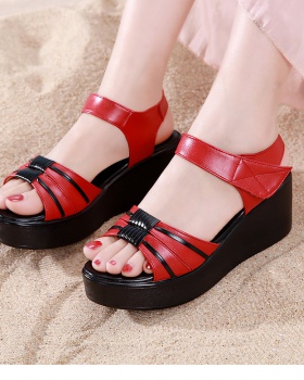 Trifle thick crust slipsole all-match sandals for women