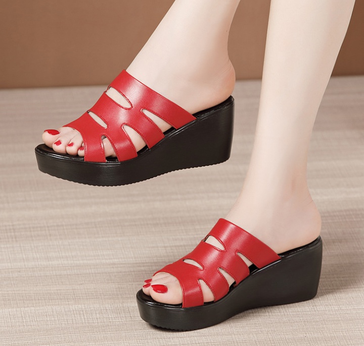 Fashion platform trifle slippers for women