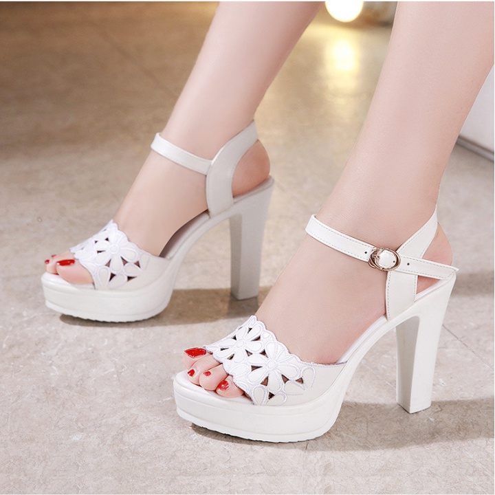 Fish mouth summer sandals all-match platform for women