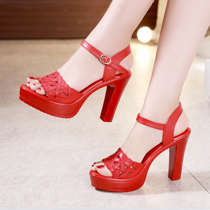 Fish mouth summer sandals all-match platform for women