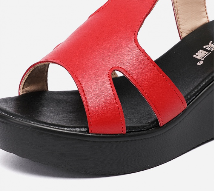 Large yard trifle sandals red platform for women