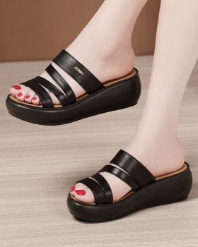 Slipsole all-match summer fashion trifle slippers for women