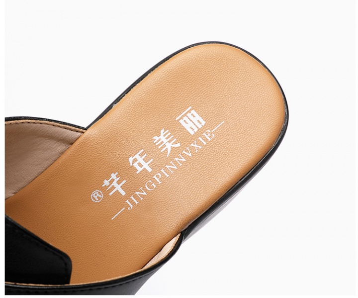 Slipsole summer platform fish mouth wears outside slippers