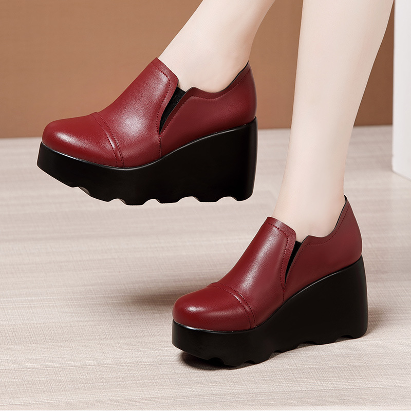 All-match high-heeled platform soft soles shoes for women