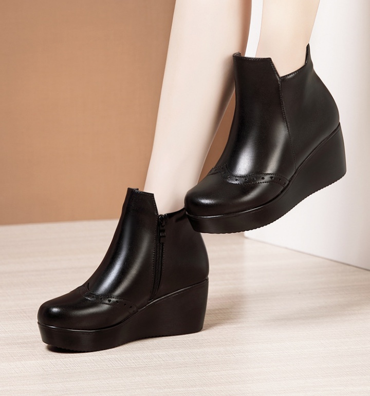 Autumn and winter short boots platform for women