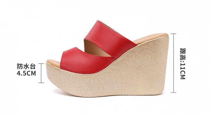 Slipsole slippers high-heeled platform for women