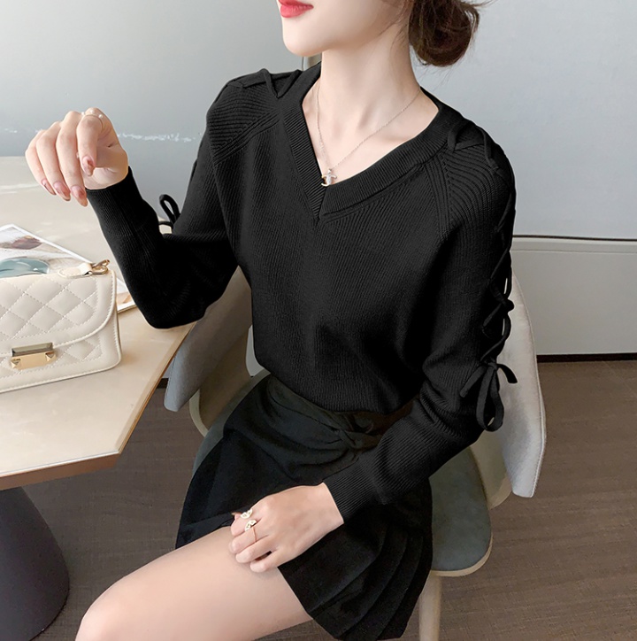 Western style sweater all-match bottoming shirt for women
