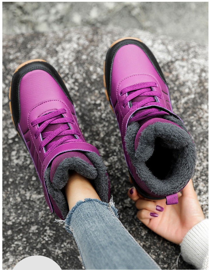 All-match student shoes plus velvet snow boots for women