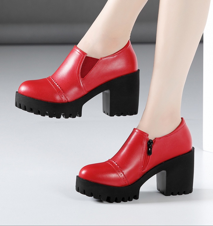 Autumn and winter profession cheongsam round shoes