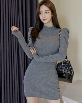 Bottoming Korean style T-back autumn and winter dress