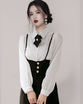 Long sleeve commuting Korean style shirt for women