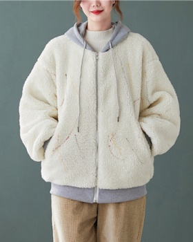 Lambs wool large yard coat clip cotton loose baseball uniforms