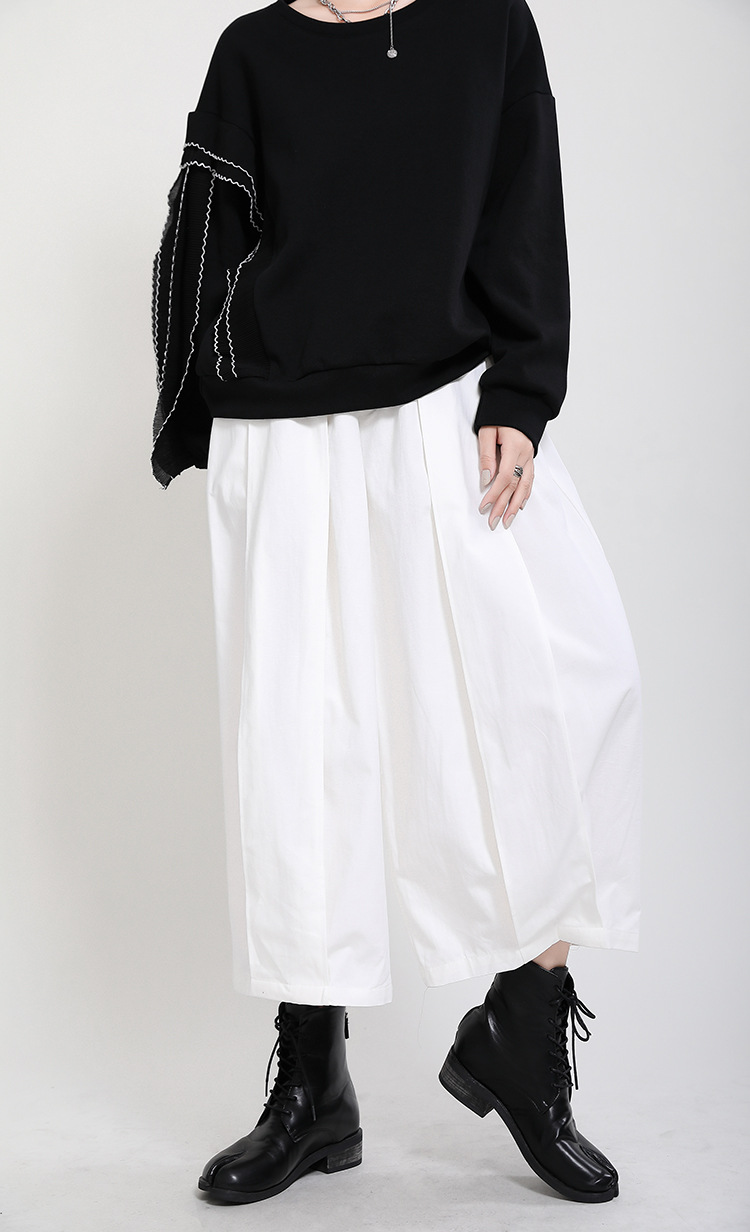 Show high Casual pants Japanese style nine pants for women