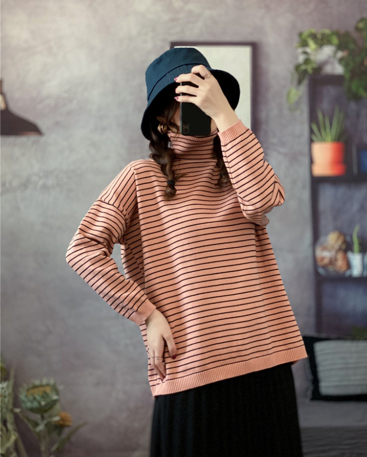 Bottoming high collar sweater Casual tops for women