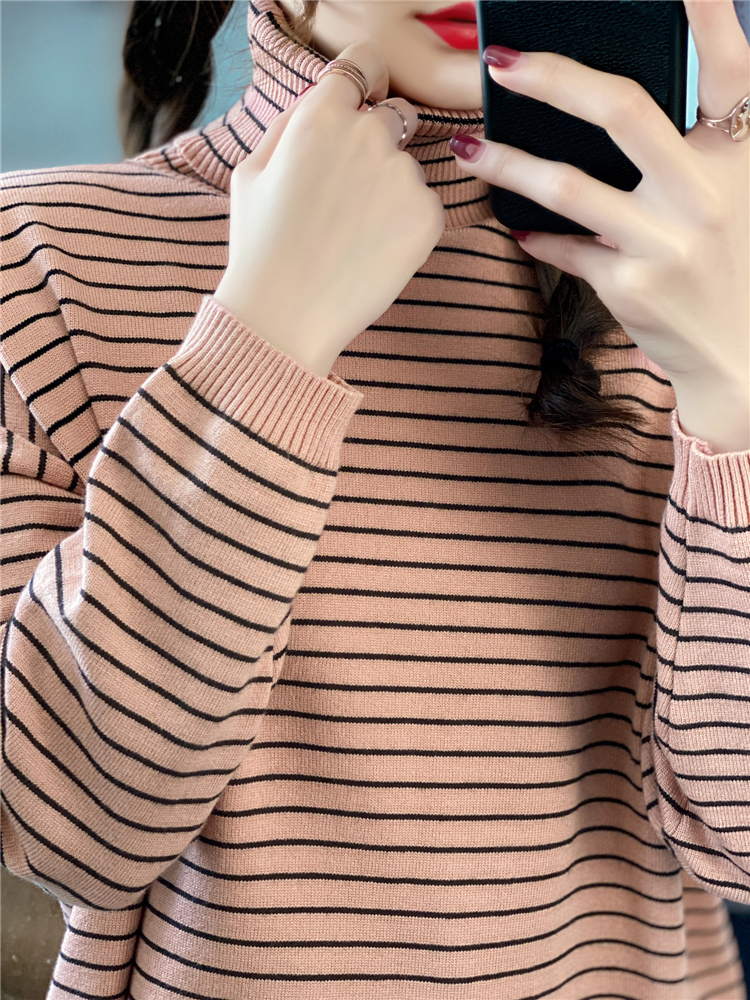 Bottoming high collar sweater Casual tops for women
