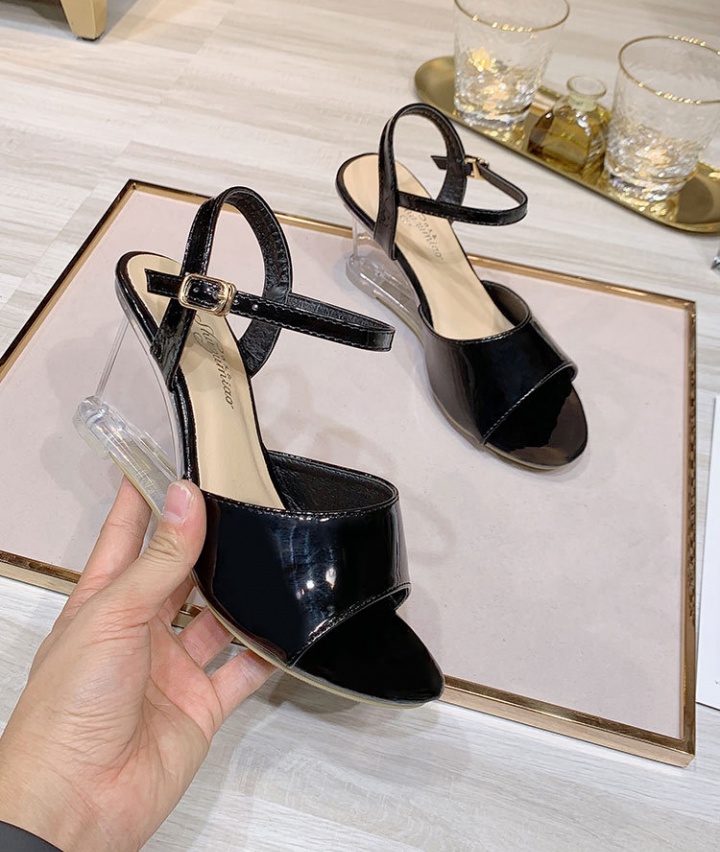 Summer crystal high-heeled shoes sexy sandals