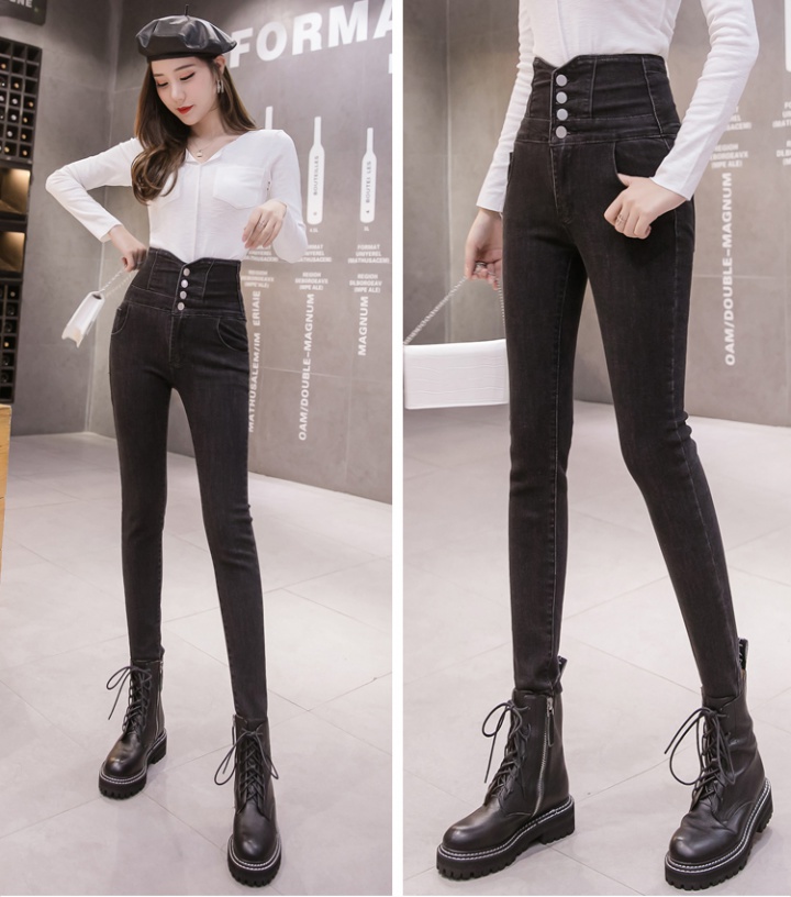 Slim tight jeans high waist pencil pants for women